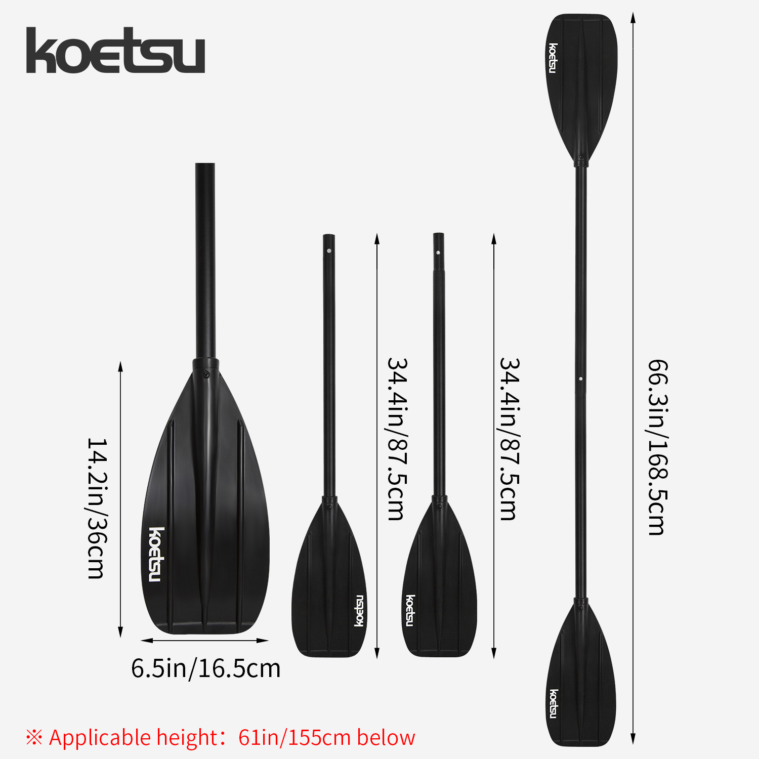 KOETSU – pagaie de Kayak à Dou - Fishing Kayak Paddle avis et prix